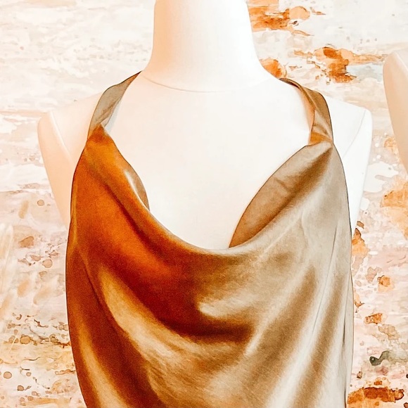 Satin Halter Dress - Picture 3 of 4
